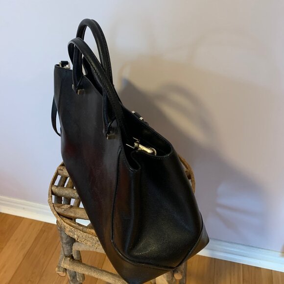 Kate Spade Large Satchell Bag Black Leather - Picture 2 of 4